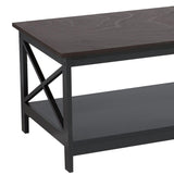 NNEDPE Irene Black Cross Coffee Table