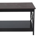 NNEDPE Irene Black Cross Coffee Table