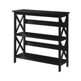 NNEDPE Lucas 3-Tier Bookshelf Display Rack - Black