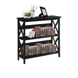 NNEDPE Lucas 3-Tier Bookshelf Display Rack - Black
