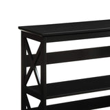 NNEDPE Lucas 3-Tier Bookshelf Display Rack - Black