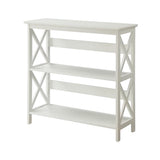 NNEDPE Lucas 3-Tier Bookshelf - White