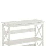 NNEDPE Lucas 3-Tier Bookshelf - White