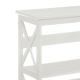 NNEDPE Lucas 3-Tier Bookshelf - White