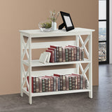 NNEDPE Lucas 3-Tier Bookshelf - White
