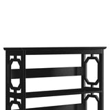 NNEDPE 3-Tier Bookshelf Display Rack- Black