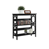 NNEDPE 3-Tier Bookshelf Display Rack- Black