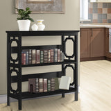 NNEDPE 3-Tier Bookshelf Display Rack- Black