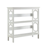 NNEDPE 3-Tier Bookshelf Display Rack- White