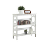 NNEDPE 3-Tier Bookshelf Display Rack- White