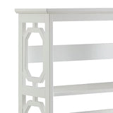 NNEDPE 3-Tier Bookshelf Display Rack- White