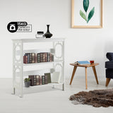 NNEDPE 3-Tier Bookshelf Display Rack- White
