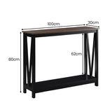 NNEDPE Cielo 2-Tier Console Table