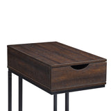 NNEDPE C-Shaped Drawer Side Table