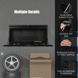 NNECW 2-in-1 Wall Control Pegboard Tool Organizer with Large Tabletop for Garage