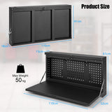 NNECW 2-in-1 Wall Control Pegboard Tool Organizer with Large Tabletop for Garage
