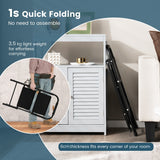 NNECW Folding Step Stool with Padded Handgrip and Wide Anti-Slip Pedal for Kitchen/Household/Garden