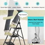 NNECW 3 Step Ladder with Wide Anti-Slip Pedal for Household/Office/Garden