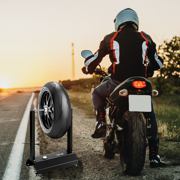 NNECW Motorcycle Bike Wheel Balancer with Adjustable Centering Cones