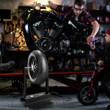 NNECW Motorcycle Bike Wheel Balancer with Adjustable Centering Cones