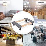 NNECW 2/4 Pieces Movable Base Furniture Dolly Loaded 450kg 76 x 45.5cm-4 pieces