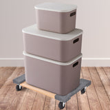 NNECW 2/4 Pieces Movable Base Furniture Dolly Loaded 450kg 76 x 45.5cm-4 pieces