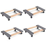NNECW 2/4 Pieces Movable Base Furniture Dolly Loaded 450kg 76 x 45.5cm-4 pieces