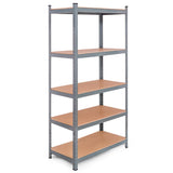 NNECW 5-Tier Storage Shelves with Freestanding Shelving Unit for Garage-Grey