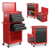 NNECW 6-Drawer Rolling Lockable Tool Chest for Garage &amp; Factory &amp; Workshop -Multicolour