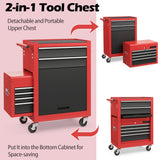 NNECW 6-Drawer Rolling Lockable Tool Chest for Garage &amp; Factory &amp; Workshop -Multicolour