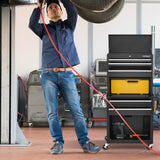 NNECW 2-In-1 High Capacity Rolling Tool Chest with Handle &amp; 4 Wheels for Garage-Black