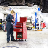 NNECW 6-Drawer Rolling Lockable Tool Chest for Garage &amp; Factory &amp; Workshop -Red