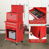 NNECW 6-Drawer Rolling Lockable Tool Chest for Garage &amp; Factory &amp; Workshop -Red