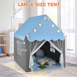 NNECW Kids Playhouse Tent with Washable Mat for Boys &amp; Girls-Blue