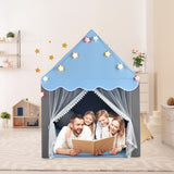 NNECW Kids Playhouse Tent with Washable Mat for Boys &amp; Girls-Blue
