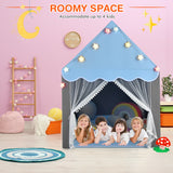 NNECW Kids Playhouse Tent with Washable Mat for Boys &amp; Girls-Blue
