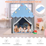 NNECW Kids Playhouse Tent with Washable Mat for Boys &amp; Girls-Blue