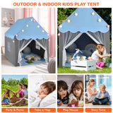 NNECW Kids Playhouse Tent with Washable Mat for Boys &amp; Girls-Blue