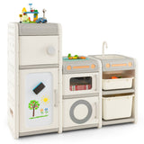 NNECW Multipurpose Toy Chest and Bookshelf with Magnetic Whiteboard