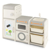 NNECW Multipurpose Toy Chest and Bookshelf with Magnetic Whiteboard