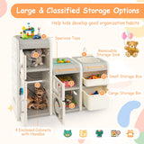 NNECW Multipurpose Toy Chest and Bookshelf with Magnetic Whiteboard