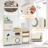 NNECW Multipurpose Toy Chest and Bookshelf with Magnetic Whiteboard