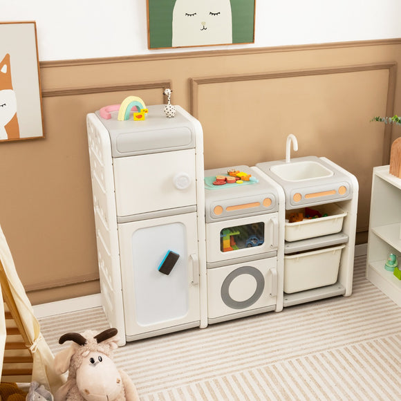 NNECW Multipurpose Toy Chest and Bookshelf with Magnetic Whiteboard