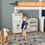 NNECW Multipurpose Toy Chest and Bookshelf with Magnetic Whiteboard