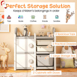 NNECW Kids Toy Storage Organizer with Antler Top for Playroom
