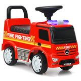 NNECW Licensed Mercedes Benz Kids Ride On Car with Storage for Toddlers