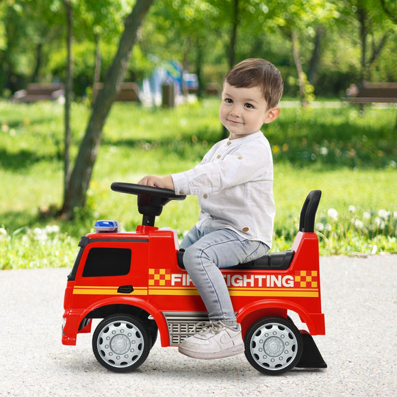 NNECW Licensed Mercedes Benz Kids Ride On Car with Storage for Toddlers