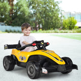 NNECW 12V Kids Electric Ride on Car with Remote Control 3-7 Years Old-Yellow