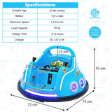 NNECW 12V Electric Ride On Car with Remote Control for Kids-Navy