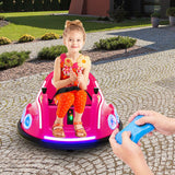 NNECW 12V Electric Ride On Car with Remote Control for Kids-Pink